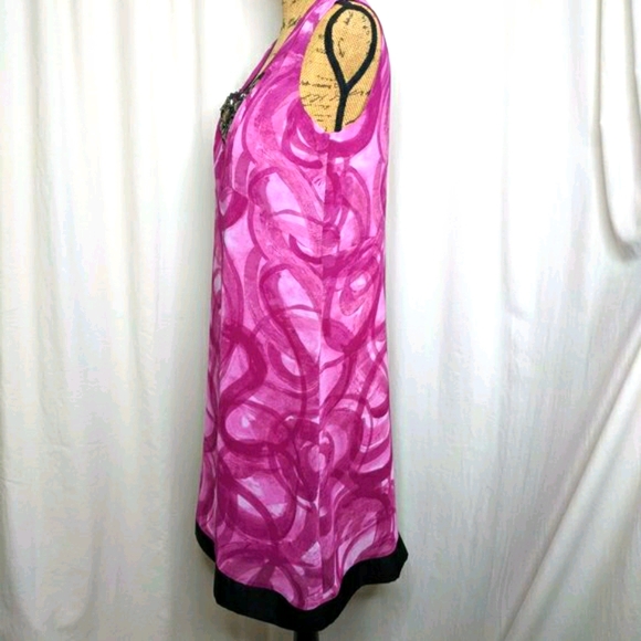 Simply Vera Wang Fuschia & Black Crystal Dress - Picture 3 of 9
